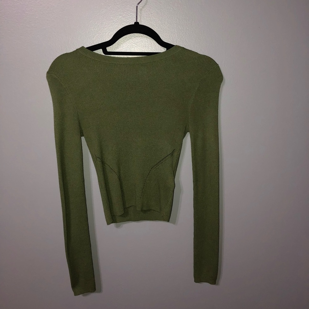 navy green long sleeve